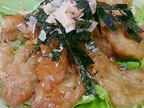 豚バラマヨ照り丼